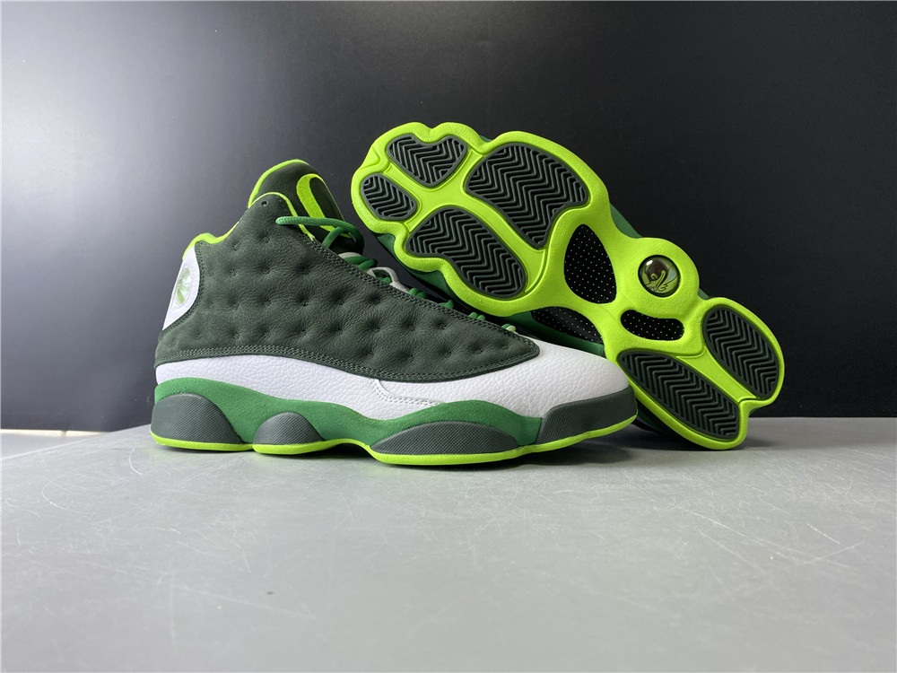 Air Jordan 13 Retro White Army Green - Click Image to Close